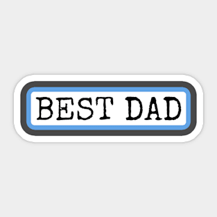 Best Dad Sticker